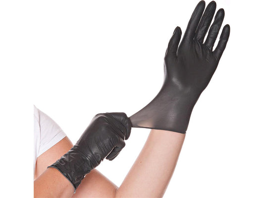 Latex Handschuhe schwarz  100er Box